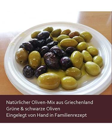 Buy ARISTOS Greek Olives with Stone in Organic Spices | 650 GR Olive Mix - International Shipping Available - Buy Online on GoSupps.com