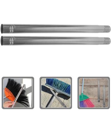 Angoily 2-Piece Stainless Steel Broom Replacement Set | Extension Mop Handle & Threaded Broom Accessories | 22mm Hole Diameter | Ideal for Home Use - Buy Online on GoSupps.com