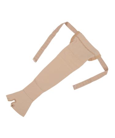 Breast Cancer Arm Sleeve High Elasticity Easy To Use Lymphedema Arm Sleeve Hook and Loop Light Portable Soft Nylon for Home (Left Hand M) Left Hand M Left Hand M