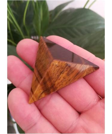 for 45mm Natural Crystal Pyramid Tiger's-Eye Quartz Tetrahedron Pyramid Reiki Minerals Quartz Crystals Stone gemst ningxiao - Buy Online on GoSupps.com
