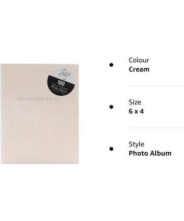 Tallon Snake Skin 6x4 Photo Album - Holds 100 Photos (Cream) - Buy Online on GoSupps.com