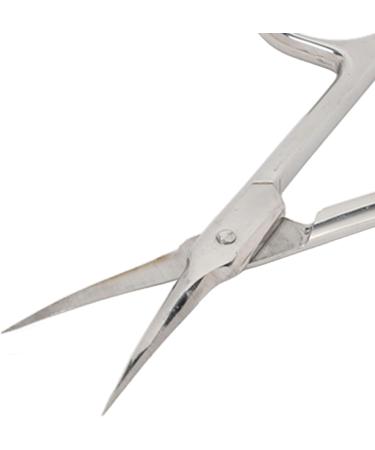 Stainless Steel Cuticle Scissors Extra Fine Pointed Trimmer Scissors Dead Skin Tip for Eyebrow Eyelash Remover Arc Shaped Manicure Tool - Buy Online on GoSupps.com