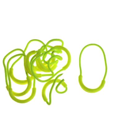 Cutefly 10pcs Zipper Pullers Plastic Fluorescent Yellow 65mm 65mm Fluorescent Yellow