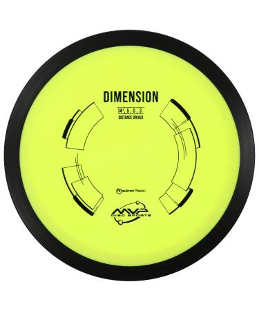 MVP Disc Sports Neutron Dimension Disc Golf Distance Driver (Colors May Vary) 170-175g