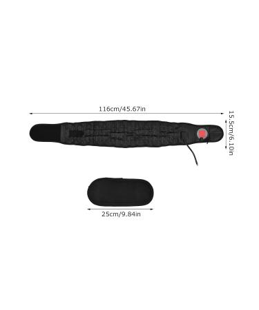 ICRPSTU Lumbar Support Belt - 2 in 1 Pain Relief & Stress Alleviation for Back Decompression (Black) | International Shipping Available - Buy Online on GoSupps.com