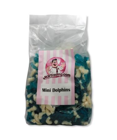Mini Dolphins 1Kg Sharebag Of Blue And White Jelly Sweets