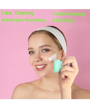 Duruan Silicone Facial Cleansing Brush + Massager - Octopus Shape, Deep Cleaning & Exfoliating Skin Massage (Blue+Red, 2Pcs) - Buy Online on GoSupps.com