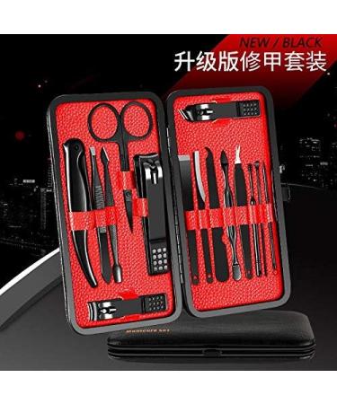 BANDKIT Stainless steel Manicure Set Pedicure kit Scissor Tweezer Ear pick Utility Toe Nail Clipper Facial Care Tool(15 Pieces) - Buy Online on GoSupps.com
