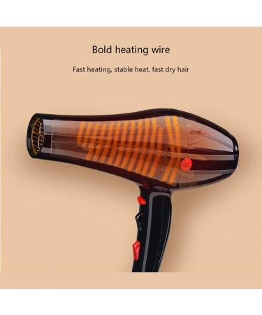Hair Dryer Professional 2300W Salon Fast Hairdryer Ionic 2 Speed 3 Heat Cool Shot Setting Low Noise Blow Dryer with Diffuser and 2 Nozzle Powerful AC Motor Lightweight Black for Home and Salon Small - Buy Online on GoSupps.com