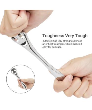 Tongue Scraper - 100% Stainless Steel Oral Hygiene Tool for Fresh Breath | Kids & Adults | Travel Case Included - Buy Online on GoSupps.com