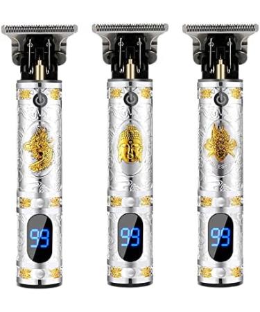 Guindxan Professional Hair Clippers Men Electric Beard Trimmer Digital Display USB Rechargeable Cordless Hair Cutting Skull - Buy Online on GoSupps.com