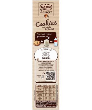  G n rique Nestle Chocolate Pepites Cookies Dessert 351G - Enjoy a Delicious Gourmet Dessert with Chocolate Flavour - Set of 3 - Buy Online on GoSupps.com