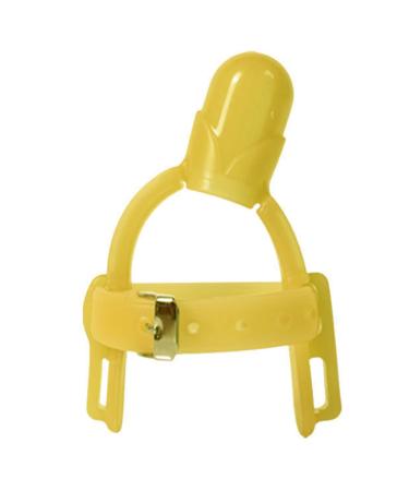 Silicone baby teeth toys children's finger protection High toughness of adjustable nail -bite prevention finger protection for infant training baby toddler suction needs yellow unit size