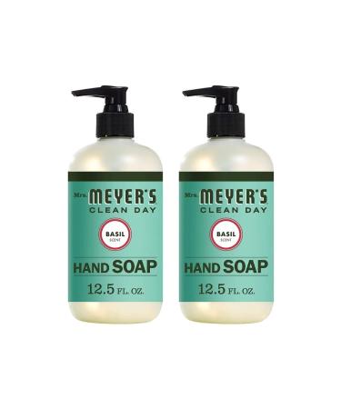 Mrs. Meyers Clean Day Hand Soap Basil Scent 12.5 fl oz (370 ml)