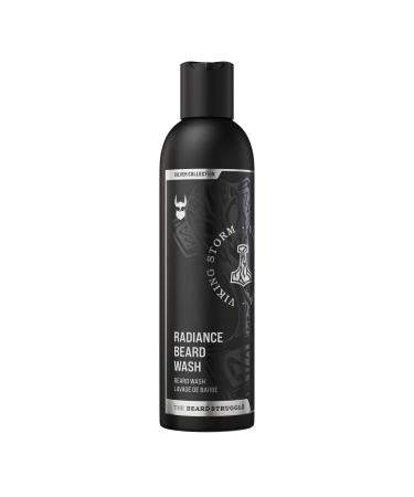 The Beard Struggle - Radiance Beard Wash - Silver Collection Viking Storm - Cleansing Nourishing & Softening for Men (8 Fl oz)
