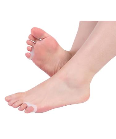 FeifanShop 4 Silicone Toe Separators for Hallux Valgus & Hammer Toe Relief - Pain Relief for Small Toes - Buy Online on GoSupps.com