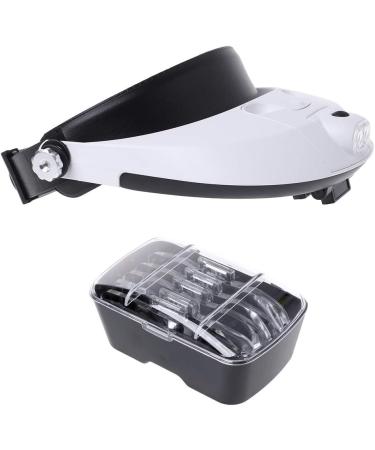 LED Lamp Light Headband Headset Head Jeweler Magnifier Magnifying Glass Loupe Small Gift - Buy Online on GoSupps.com