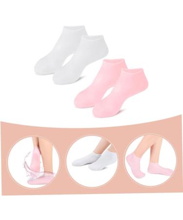 Beavorty 4 Pairs Exfoliating Moisturizing Socks Hydrating Socks Moisturising Socks Hydrating Foot mask Dressy Heels for Women Non Socks Foot Care for Women moisturizing Socks for Foot Care - Buy Online on GoSupps.com