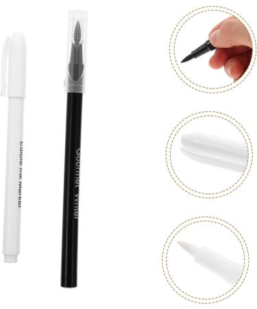 STOBAZA 2pcs Can Be Food Coloring Pen White Fondant Marker Edible Ink Marker White Writing Icing Plastic Black White - Buy Online on GoSupps.com