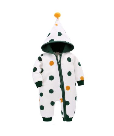Bebone baby Clothes Newborn Outfits Boys Girls Jumpsuit Green 6-9 Months