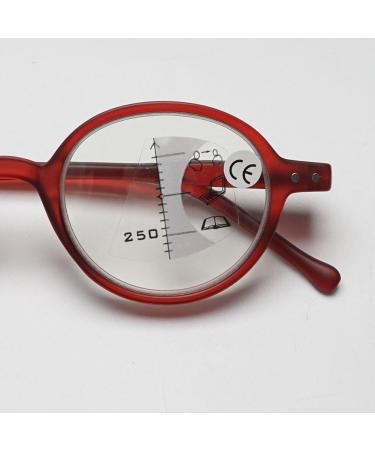 Vevesmundo Anti Blue Light Reading Glasses - Retro Round Nerd Glasses for Women & Men | Multifocal Blue Light Filter | Black & Leopard 3.0x - Buy Online on GoSupps.com