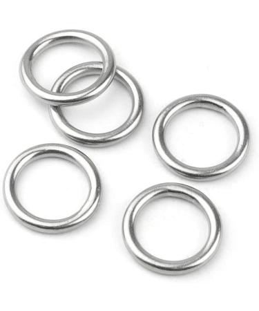 Hamineler 30 PCS Smoothing Welded 304 Stainless Steel O-Ring Welded Round Rings for Camping Belt  Dog Leashes  Luggage Accessories (3mm15mm ID) - Buy Online on GoSupps.com