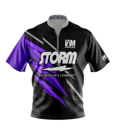 Logo Infusion Dye-Sublimated Bowling Jersey (Sash Collar) - I AM Bowling Fun Design 2026-ST - Storm Large