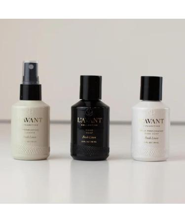 Shop L AVANT Collective Kitchen Essentials Mini Travel Set - Ylang Ylang & Lavender Scented Dish Soap Hand Soap & Surface Cleaner | 3x 2oz - International Shipping Available - Buy Online on GoSupps.com