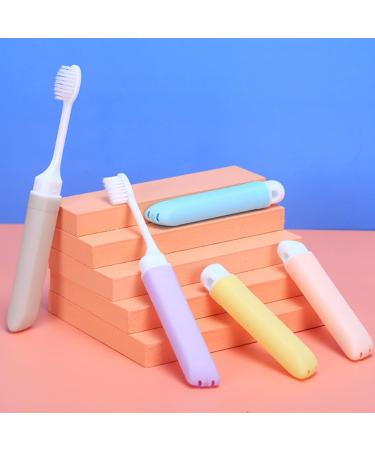 Foldable Recyclable Toothbrush Set - 5 Travel Brushes | Ortho & Hotel Cleaning Accessories - Buy Online on GoSupps.com