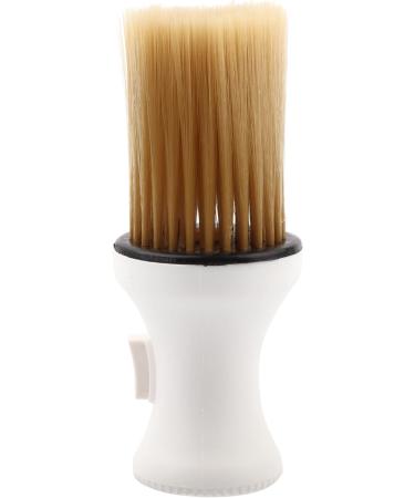 Soft Hair Neck Duster Brush with Talcum Powder Press Salon & Travel Styling Tool for Fine & Soft Hair (White) - Buy Online on GoSupps.com