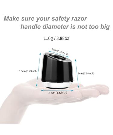 Men's Zinc Alloy Safety Razor Stand - Black Shaving Razor Holder Base - Buy Online on GoSupps.com