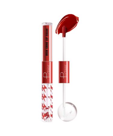 Marine Forest High Shine Lip Gloss with Clear Fixed Color Lip Oil  Up to 24 Hours Long Lasting Dual Ended Liquid Lipstick  Lightweight and Non Sticky  0.1 Oz (13)