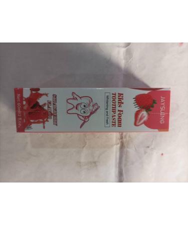 Buy Children's Foam Toothpaste - Strawberry Flavor 60ml | Kids Mousse Toothpaste for U-Shaped Toothbrush - Buy Online on GoSupps.com