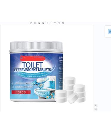 Toilet Effervescent Tablets Effective Cleaning For Toilet Stains Odor Elimination And Freshening Lint Pro Lint (Blue One Size) Blue One Size - Buy Online on GoSupps.com