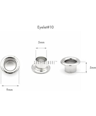 CRAFTMEMORE 100pack 3/16 ID Colored Eyelets Grommets with Washers - Black Aluminum Eyelets for DIY Craft, Shoes, Clothing, Leather, Canvas - Buy Online on GoSupps.com
