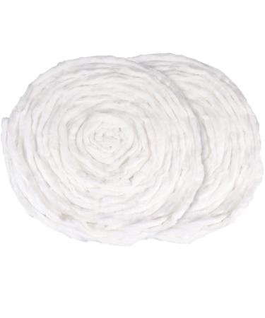 Lurrose Cotton Balls 2 Bags Cotton Beauty Coil Salon Coil Cotton Roll for Manicures and Salon 200g Cotton Rounds