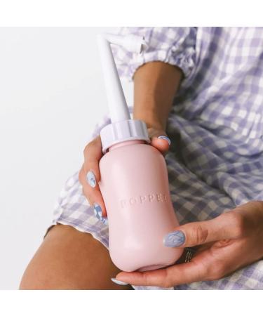 Pink Popped Peri Bottle for Postpartum Care | Portable Travel Bidet - 10 oz - Buy Online on GoSupps.com
