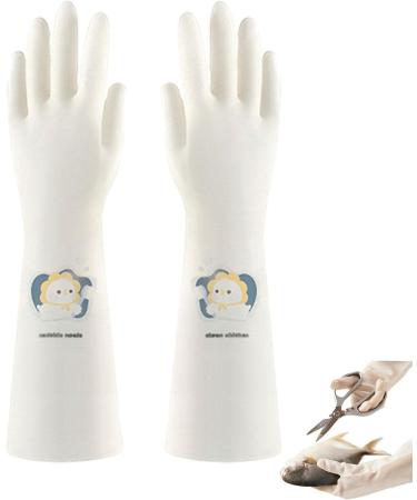 Dish Gloves Creative Cute Dish Gloves Waterproof Household Gloves Reusable Kitchen Gloves with Long Sleeves Household Cleaning Supplies for Daily Chores Chick - Buy Online on GoSupps.com