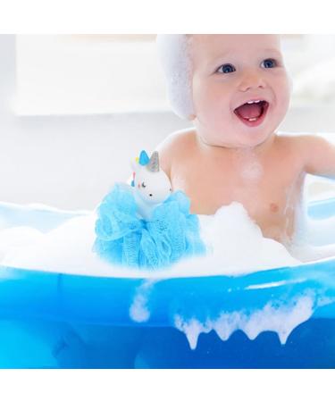 Baluue 4Pcs Unicorn Loofahs - Kids Bath Sponges & Animal Shower Poufs for Fun Bath Time - Buy Online on GoSupps.com
