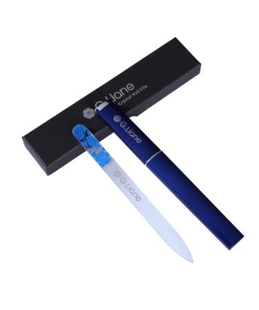 Best Crystal Nail File Set   G.Liane Professional Nail File Manicure Pedicure Kit for Natural Nails Acrylic Nails Gels Nails Manicure Tools for Home and Salon (Rose Blue)