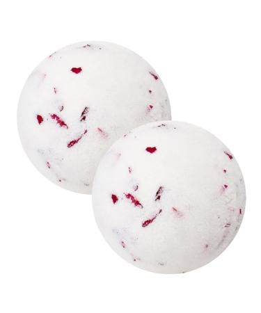 FRCOLOR FRCOLOR 2 Pieces Bubble Bath Ball Jewelry Organic Steam Milk Essential Oil Bath Bomb Maker Moisturizing Bombs Pink Bubble Sea Salt