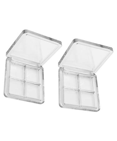 2PCS Empty Eyeshadow Dishes DIY Eyeshadow Palettes Eyeshadow Subpackaging Boxes for Women Girls Ladies