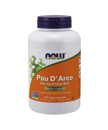 Now Foods Pau D' Arco 500 mg 250 Veg Capsules