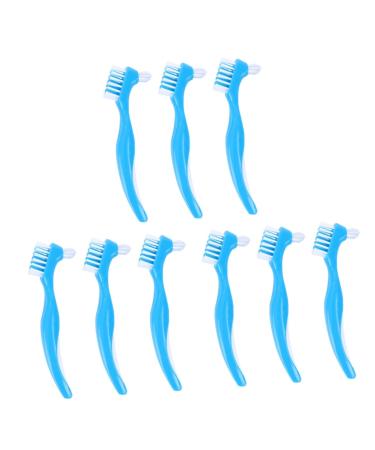 Gatuida 9 Party tool Children's toothbrush toothbrush artificial teeth brush prosthesis care tool prosthesis toothbrush double -sided toothbrush artificial teeth