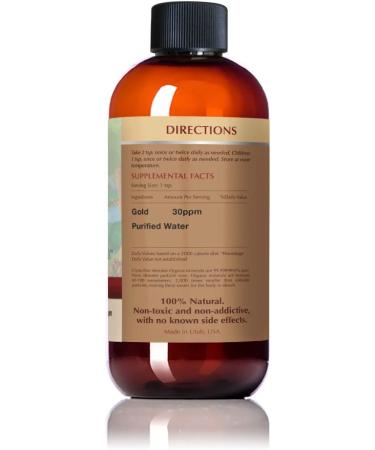 Organa Pure Crystalline Liquid Gold Supplement - 30 PPM - Colloidal Minerals 8oz (Pack of 1) - Buy Online on GoSupps.com