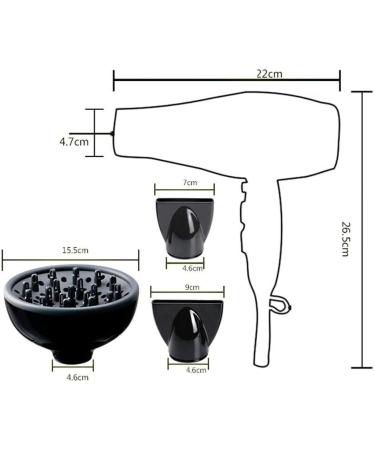 ADITAM 2200W Powerful Salon Use Ceramic Ionic Hair Dryer with Brush Fast Drying Professional Blow Drye Double The Comfort - Buy Online on GoSupps.com