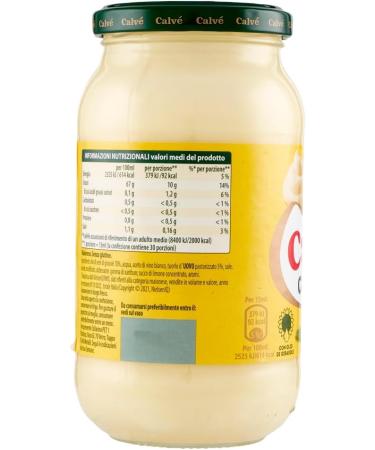 Calv Classic Mayonnaise Set of 3 450 ml with Sunflower Oil Ideal for Sandwiches and Appetizers No Preservatives and Sugar Gluten Free Vegetarian + Italian Gourmet Polpa 400 g - Buy Online on GoSupps.com