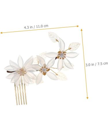 MAGICLULU Flower Comb Bridal Hair Accessory Wedding Hair Comb Combs Tiara Wedding Hair Accessories Wedding Bridal Hair Comb Crystal Hair Comb Crystal Bridal Hair Comb The Flowers Headgear - Buy Online on GoSupps.com