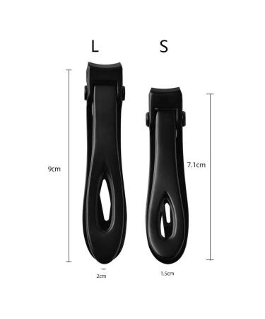 Portable Nail Clippers for Thick Nails - Non-Slip Durable Stainless Steel (Black S) | High-Quality International Shipping - Buy Online on GoSupps.com