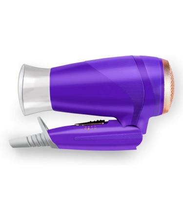Hair Dryer 1000W Powerful Ionic Hairdryer Travel Hair Dryer Foldable Lightweight Blow Dryer Fast Drying with 3 Temperatures Overheating Protection Function Styling Nozzle for Travel and Family Purple - Buy Online on GoSupps.com